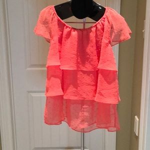 Orange dress blouse